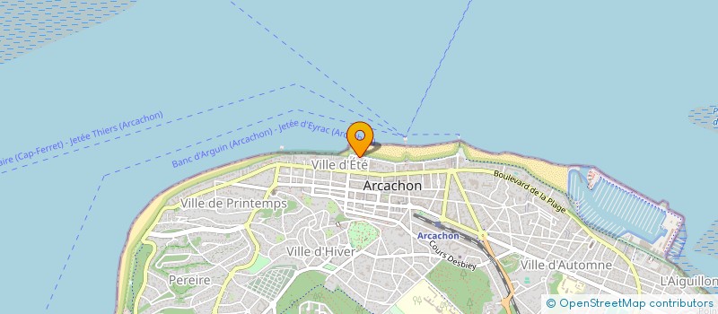 localisation de l'entreprise STAMSLIN à ARCACHON