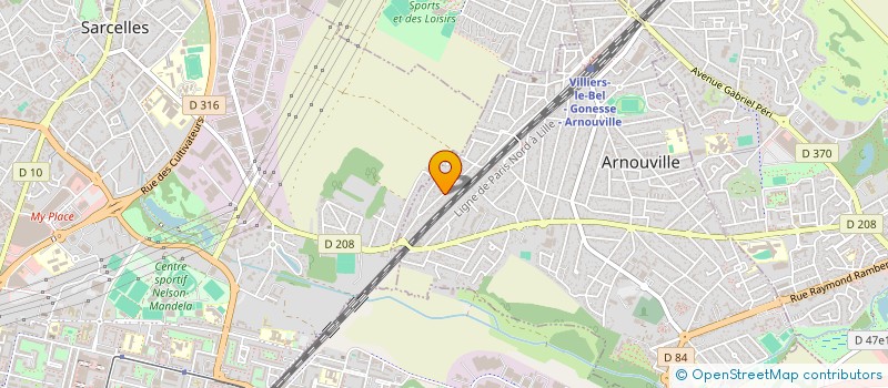 localisation de l'entreprise STAMUEL à ARNOUVILLE