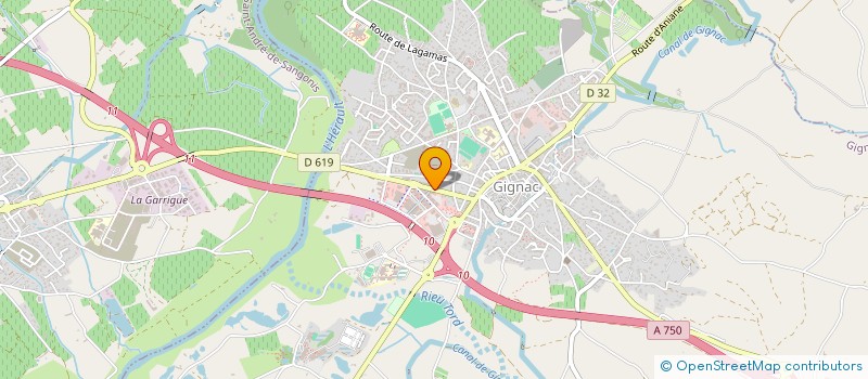 localisation de l'entreprise STAN AUDITION à GIGNAC
