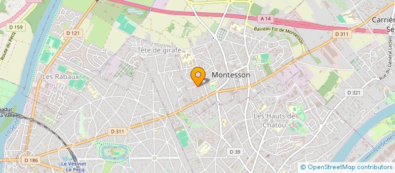 localisation de l'entreprise STAN B à MONTESSON