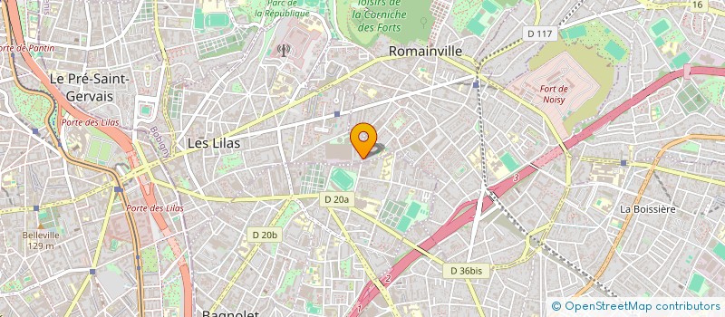 localisation de l'entreprise STAN CARROSSERIE à ROMAINVILLE