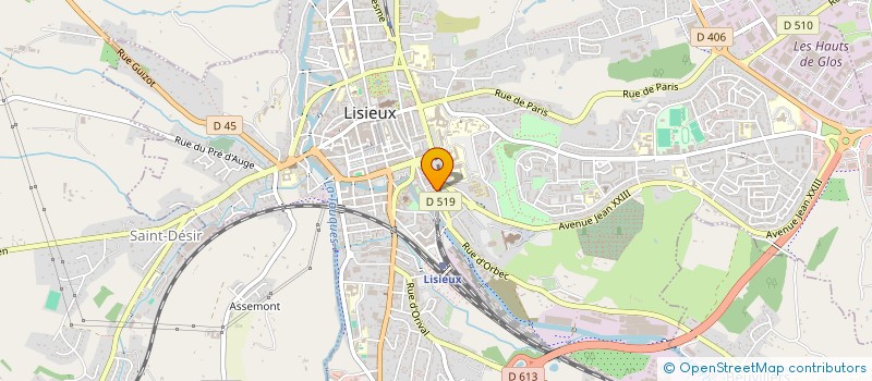 localisation de l'entreprise STAN-ELEC  LISIEUX