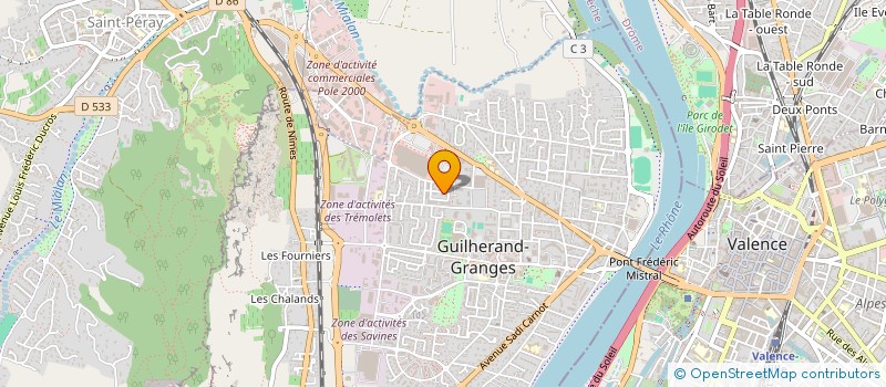 localisation de l'entreprise STAN ELITE à GUILHERAND-GRANGES