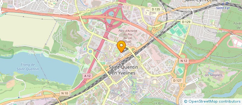 localisation de l'entreprise STAN'IMMO  MONTIGNY-LE-BRETONNEUX