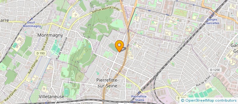 localisation de l'entreprise STAN MENUISERIE à PIERREFITTE-SUR-SEINE