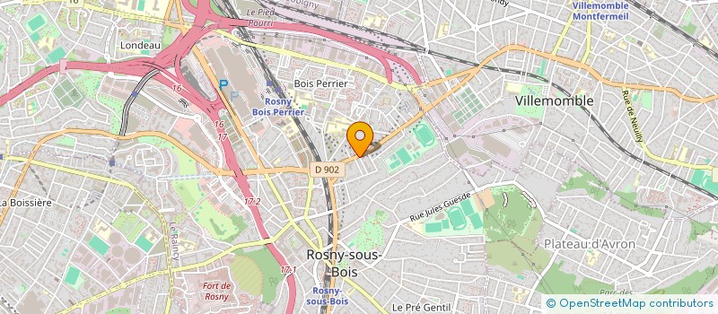 localisation de l'entreprise STAN SPORTS GROUP à ROSNY-SOUS-BOIS
