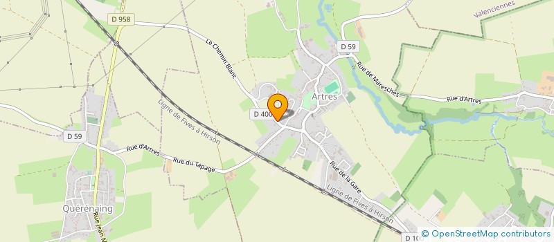 localisation de l'entreprise STAN TISSUS à ARTRES