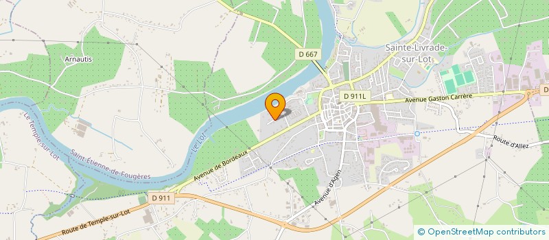 localisation de l'entreprise STANBUD  LE TEMPLE-SUR-LOT