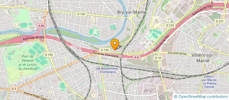 localisation de l'entreprise STANCA à CHAMPIGNY-SUR-MARNE