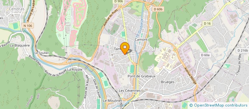 localisation de l'entreprise STANCE SHOP à ALES