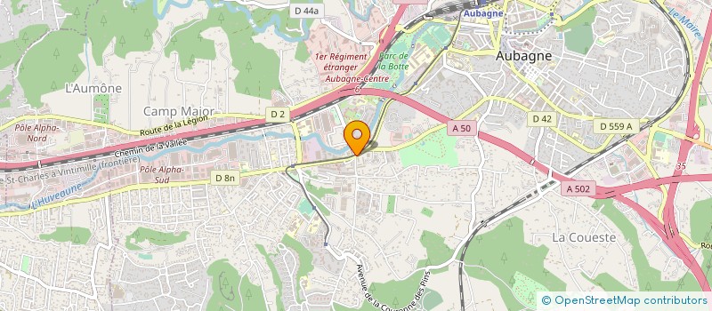 localisation de l'entreprise STAND +  AUBAGNE