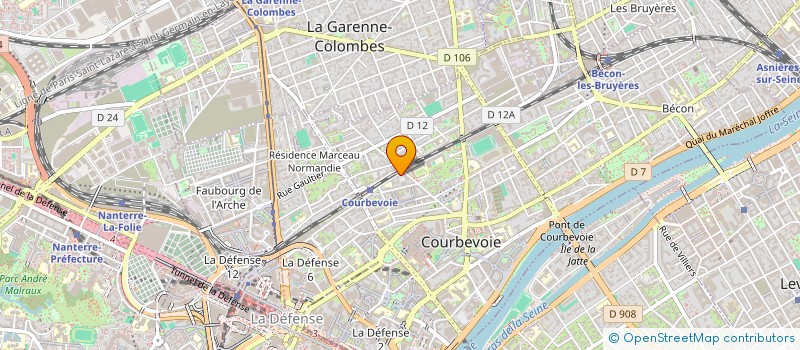 localisation de l'entreprise STAND A + B à COURBEVOIE