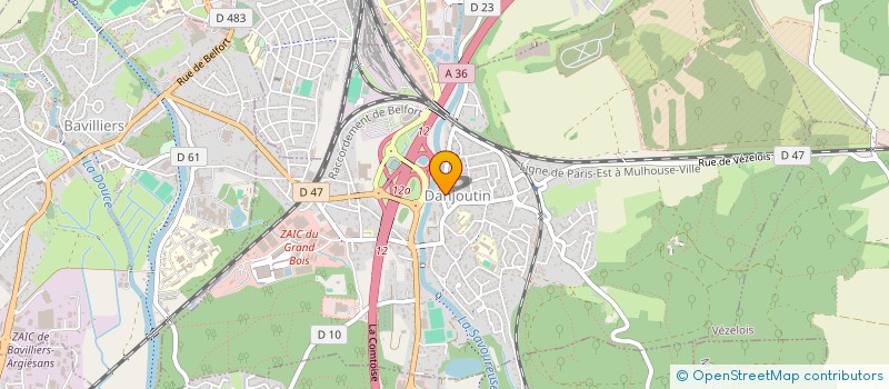 localisation de l'entreprise STAND'IN  DANJOUTIN
