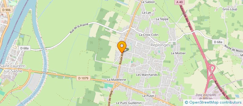 localisation de l'entreprise STAND PIZZA à REPLONGES