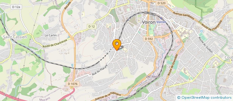 localisation de l'entreprise STAND'RE DECOR  VOIRON