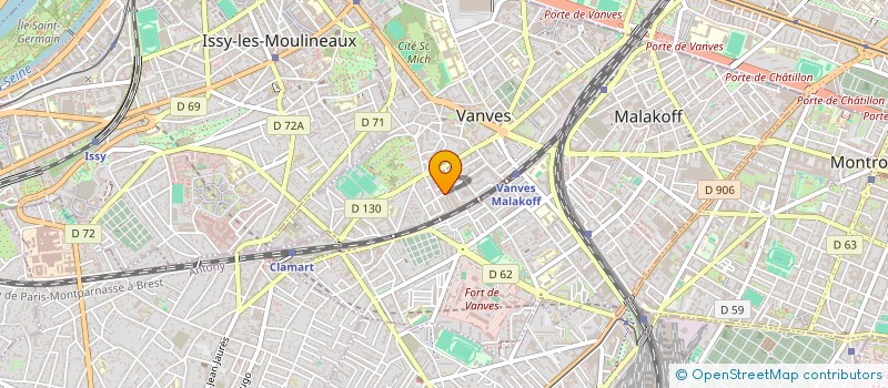 localisation de l'entreprise STAND'UP ACCUEIL à VANVES