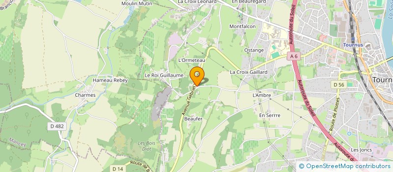 localisation de l'entreprise STANDALL à TOURNUS