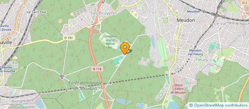 localisation de l'entreprise STANDARD ATHLETIC CLUB à MEUDON