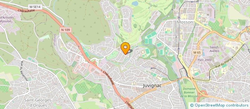localisation de l'entreprise STANDARD PHARMA  JUVIGNAC