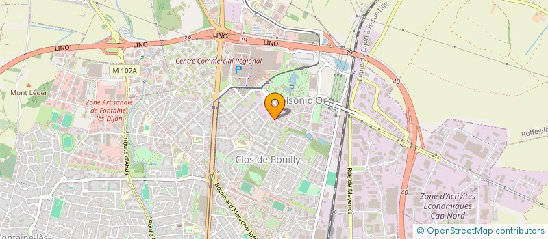 localisation de l'entreprise STANDBY à DIJON