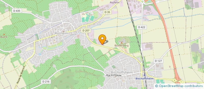 localisation de l'entreprise STANDBY à ROSHEIM