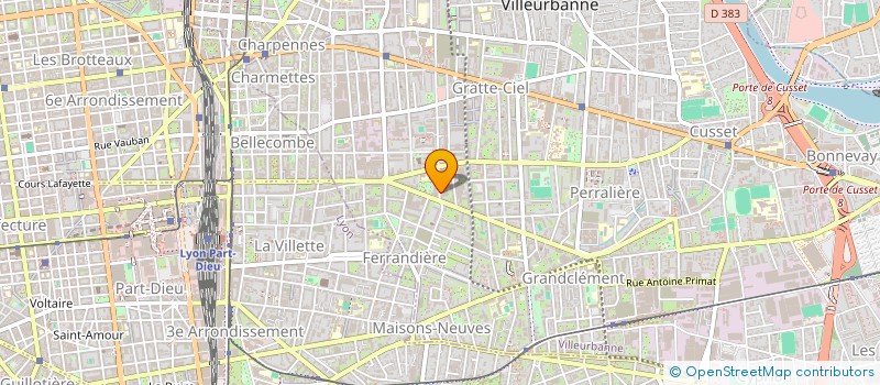 localisation de l'entreprise STANDECO à VILLEURBANNE