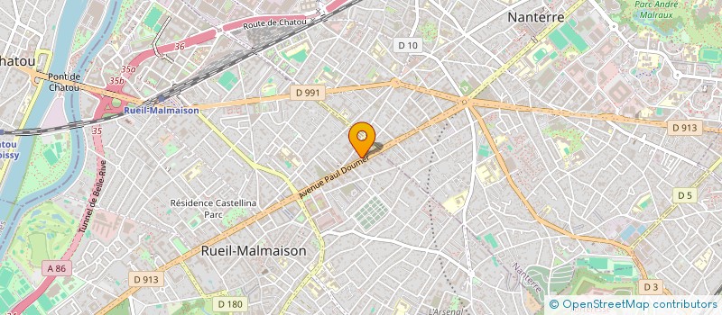 localisation de l'entreprise STANDERP à RUEIL-MALMAISON