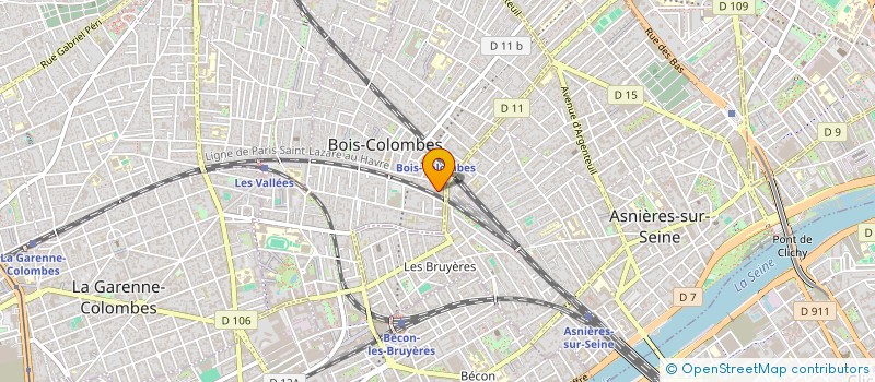 localisation de l'entreprise STANDINFO à BOIS-COLOMBES