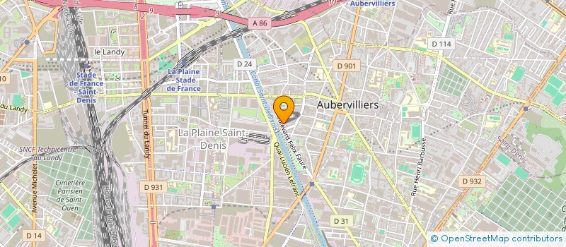 localisation de l'entreprise STANDING à AUBERVILLIERS