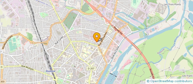 localisation de l'entreprise STANDING AUTOS  ROANNE