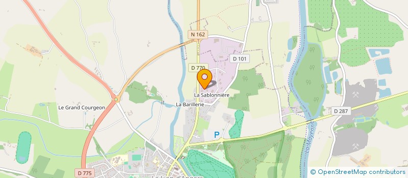 localisation de l'entreprise STANDING COULEURS à LE LION D'ANGERS