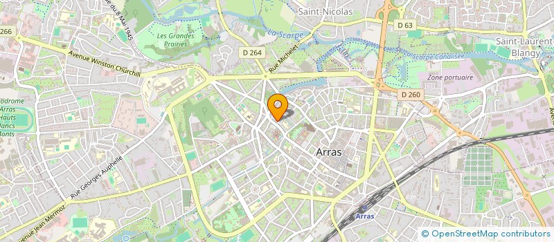 localisation de l'entreprise STANDING IMMOBILIER à ARRAS