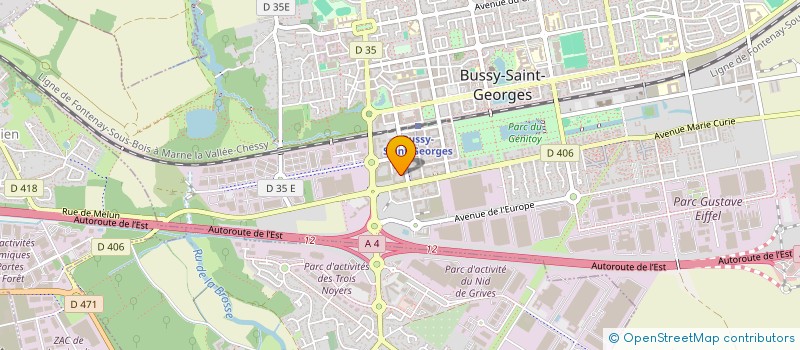 localisation de l'entreprise STANDING INTERNATIONAL LIMOUSINES  BUSSY-SAINT-GEORGES