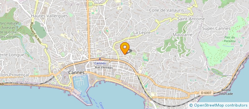 localisation de l'entreprise STANDING LINE à CANNES