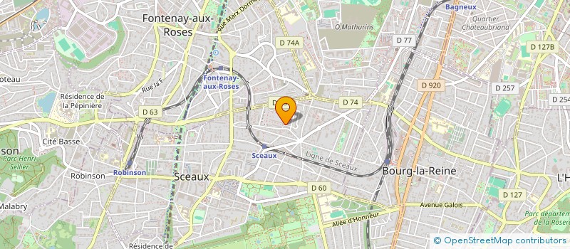 localisation de l'entreprise STANE à SCEAUX