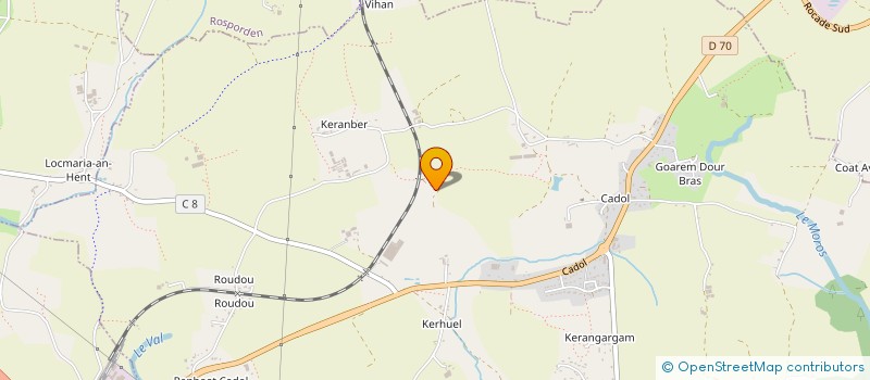 localisation de l'entreprise STANG GUERVEUR  MELGVEN