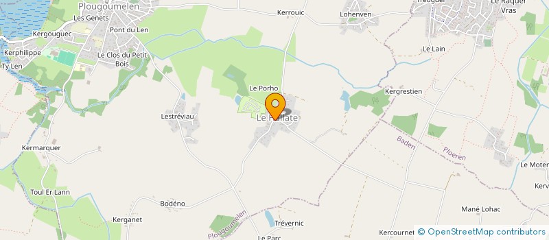 localisation de l'entreprise STANG HALLAT  PLOUGOUMELEN