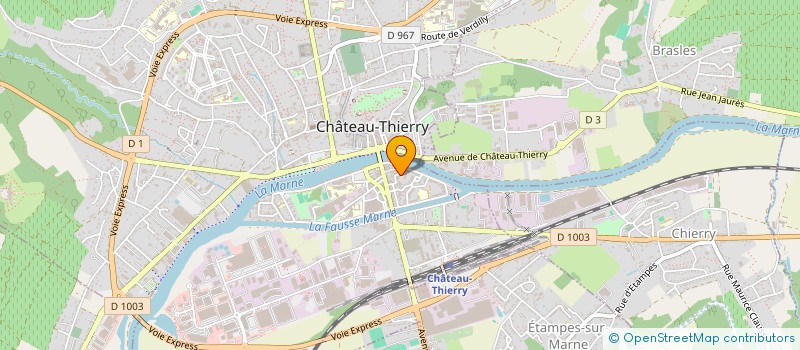 localisation de l'entreprise STANISLAS à CHATEAU-THIERRY