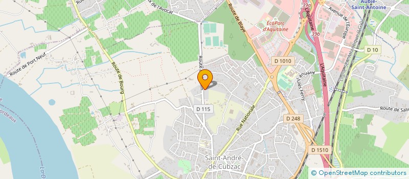 localisation de l'entreprise STANISLAS DUFEAL ENROBES à SAINT-ANDRE-DE-CUBZAC