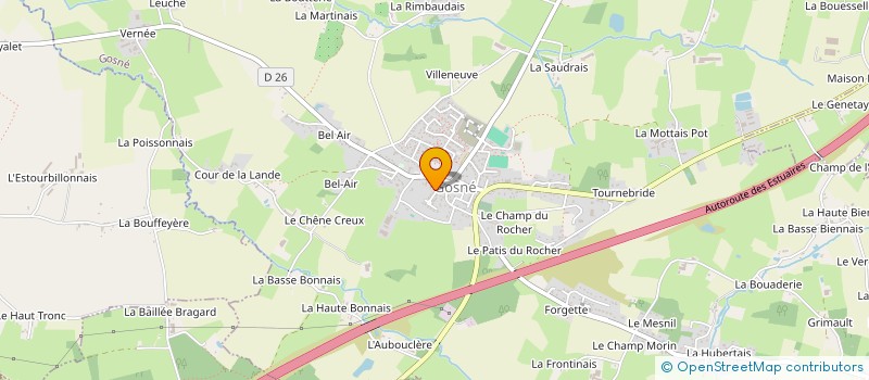 localisation de l'entreprise STANISLAS SAUTEREAU  GOSNE