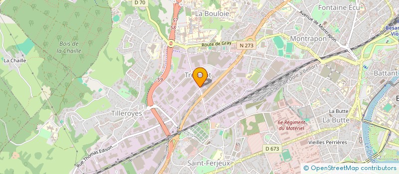 localisation de l'entreprise STANLEY BLACK & DECKER FRANCE SERVICES à BESANCON