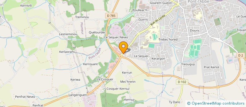 localisation de l'entreprise STANQUE  PONT-L'ABBE