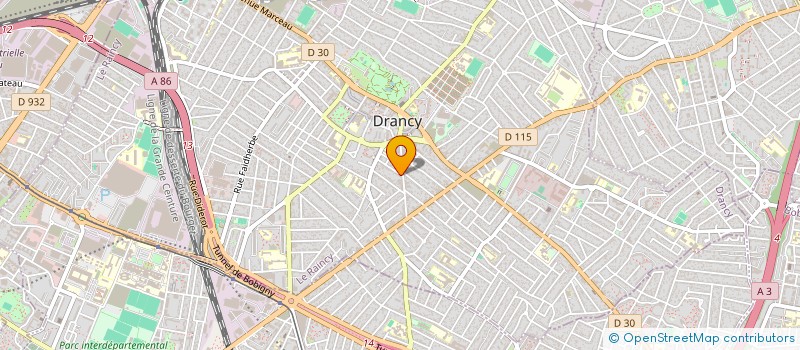 localisation de l'entreprise STANRAK CREATION à DRANCY