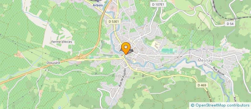 localisation de l'entreprise STANROB  ARBOIS