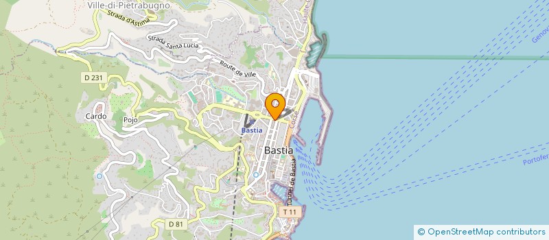 localisation de l'entreprise STANTI à BASTIA