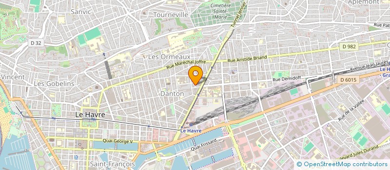 localisation de l'entreprise STANTRANSPORTS à LE HAVRE