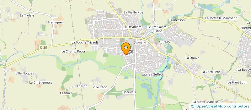 localisation de l'entreprise STANUS BERTON IMMO  GEVEZE