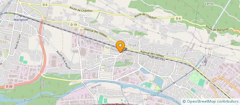 localisation de l'entreprise STANY  THYEZ