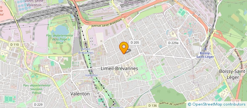 localisation de l'entreprise STAP TRANS à LIMEIL-BREVANNES