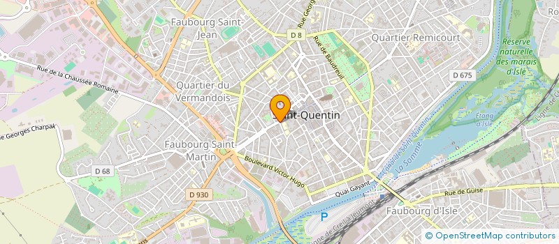localisation de l'entreprise STAPA à SAINT-QUENTIN